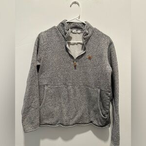 TENTREE Gray 1/4 Zip Long Sleeve Pullover GUC Size Medium